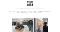 Desktop Screenshot of printmakersopenforum.org
